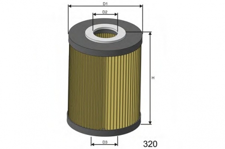 Масляный фильтр MISFAT L106 (фото 1)