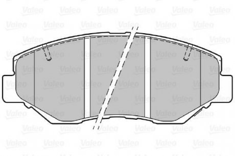 Гальмівні колодки дискові HONDA CR-V "2,0 "F "01-07 Valeo 301757 (фото 1)