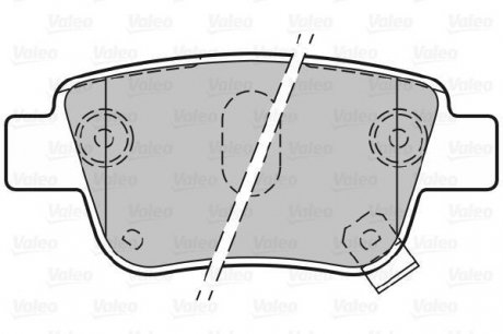 Комплект тормозных колодок Valeo 301812 (фото 1)
