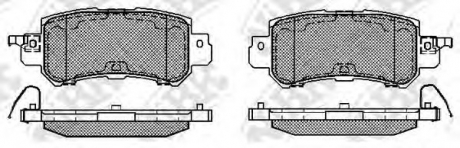 Колодки дискового тормоза NiBK PN25001 (фото 1)