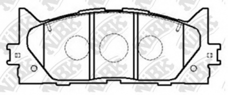 Колодки дискового тормоза NiBK PN1521 (фото 1)