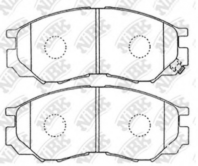 Колодки гальмівні. дискові NiBK PN3369 (фото 1)