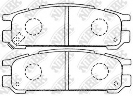 Колодки гальмівні. дискові NiBK PN7249 (фото 1)