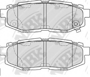 Колодки задние Subaru NiBK PN7803 (фото 1)