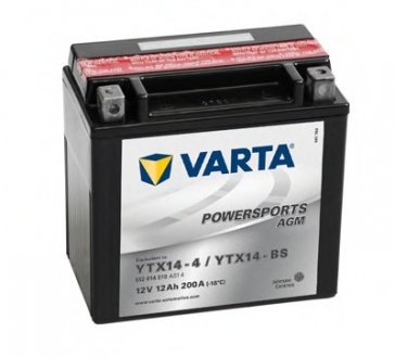 Maintenance free battery VARTA YTX14BS (фото 1)