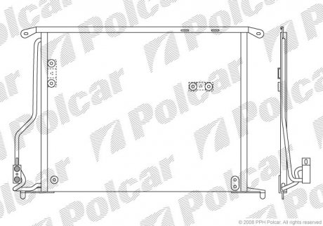 Радиаторы кондиционера Polcar 5025K8C2 (фото 1)