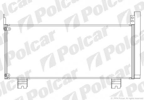 Радиаторы кондиционера Polcar 8062K81K (фото 1)