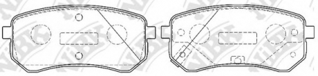 Колодки гальмівні дискові NiBK PN0526 (фото 1)