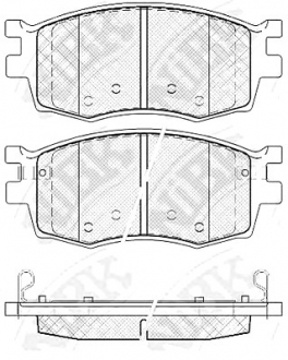 Колодки гальмівні дискові NiBK PN0435 (фото 1)
