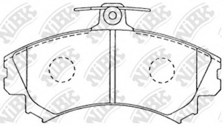 Колодки гальмівні дискові NiBK PN3090 (фото 1)