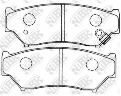 Колодки гальмівні дискові NiBK PN9301 (фото 1)