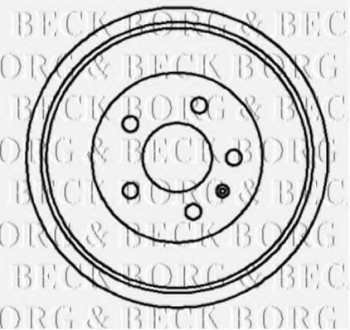 Тормозной барабан BORG & BECK BBR7045 (фото 1)