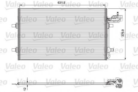 Конденсатор, кондиционер Valeo 814323 (фото 1)