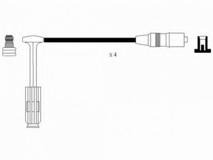 Комплект проводов зажигания NGK 0755 (фото 1)
