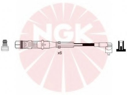 Комплект проводов зажигания NGK 7358 (фото 1)