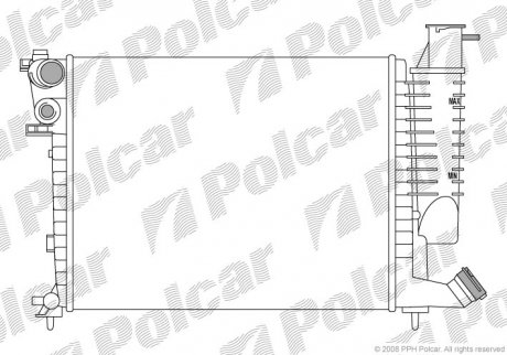 Радіатор Polcar 232608-3 (фото 1)