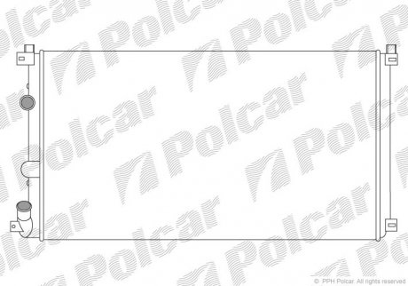 Радиаторы охлаждения Polcar 604208A1 (фото 1)