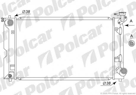Радиаторы охлаждения Polcar 8113082K (фото 1)