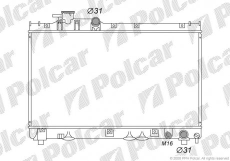 Радиаторы охлаждения Polcar 8156081K (фото 1)