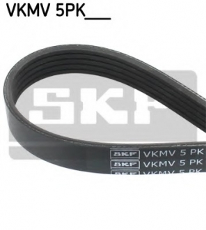 Поликлиновой ремінь SKF VKMV 5PK1010 (фото 1)