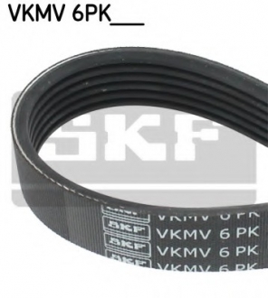 Поликлиновой ремінь SKF VKMV 6PK1160 (фото 1)