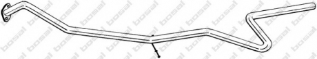 Труба проміжна Ford Fiesta 08- BOSAL 950-085 (фото 1)
