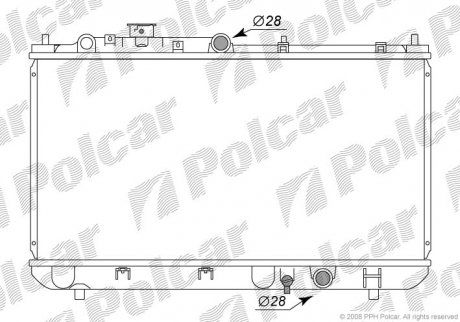 РАДИАТОР RF (2,0 D) Polcar 4509081K (фото 1)