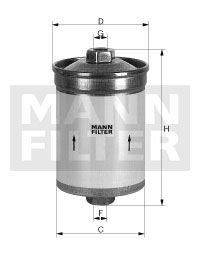 Топливный фильтр -FILTER MANN WK682 (фото 1)