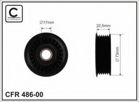 Ролик натяжной FORD CAFFARO 48600 (фото 1)