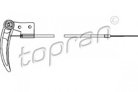 Тросик замка капота TOPRAN / HANS PRIES 104 170 (фото 1)