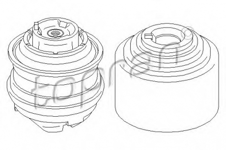 Подвеска, двигун TOPRAN / HANS PRIES 407 836 (фото 1)