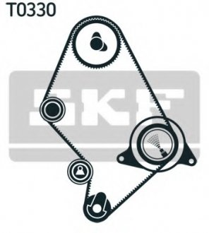 Комплект ремня ГРМ SKF VKMA 91124 (фото 1)