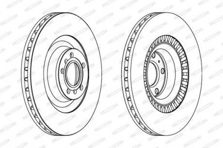 Тормозной диск FERODO DDF1572C-1 (фото 1)