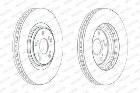 Гальмівний диск FERODO DDF1777C-1 (фото 1)