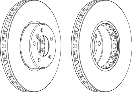 Тормозной диск FERODO DDF1867C-1 (фото 1)