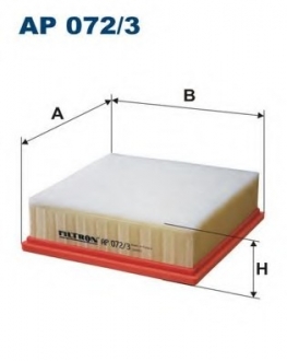 Фільтр повітря FILTRON AP072/3 (фото 1)