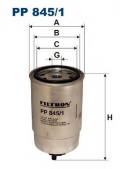 Топливный фильтр FILTRON PP845/1 (фото 1)