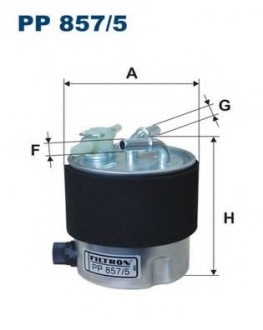 Топливный фильтр FILTRON PP857/5 (фото 1)