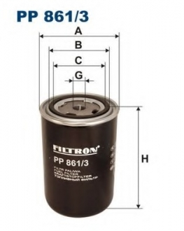 Топливный фильтр FILTRON PP861/3 (фото 1)