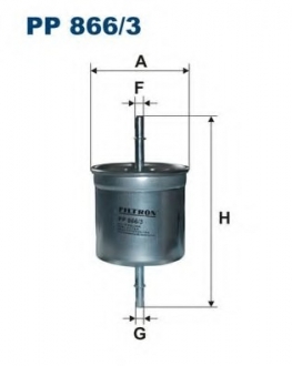 Топливный фильтр FILTRON PP866/3 (фото 1)