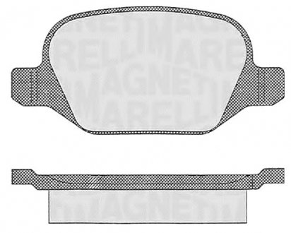 BRAKE PAD MAGNETI MARELLI PF0109 (фото 1)