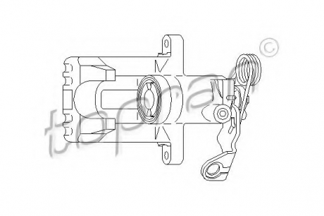 Тормозной суппорт TOPRAN / HANS PRIES 110 284 (фото 1)