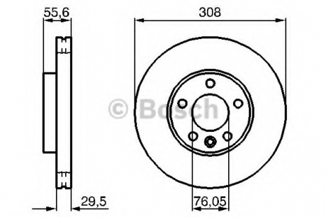 Диск гальмівний BOSCH 0 986 479 B88 (фото 1)