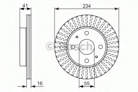 Тормозной диск BOSCH 0986479C18 (фото 1)