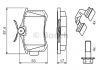 Колодки тормозные дисковые BOSCH 0 986 494 596
