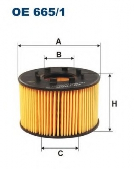 Фільтр масла FILTRON OE665/1 (фото 1)