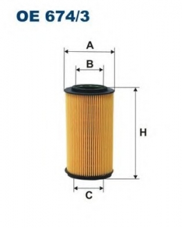 Фільтр масла FILTRON OE674/3 (фото 1)