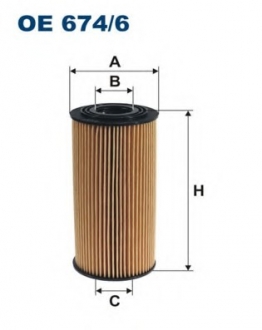 Фільтр масла FILTRON OE674/6 (фото 1)