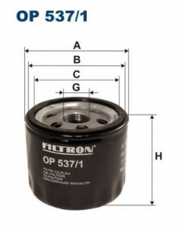 Масляный фильтр FILTRON OP537/1 (фото 1)