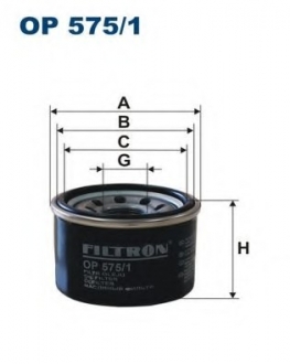 Масляный фильтр FILTRON OP575/1 (фото 1)